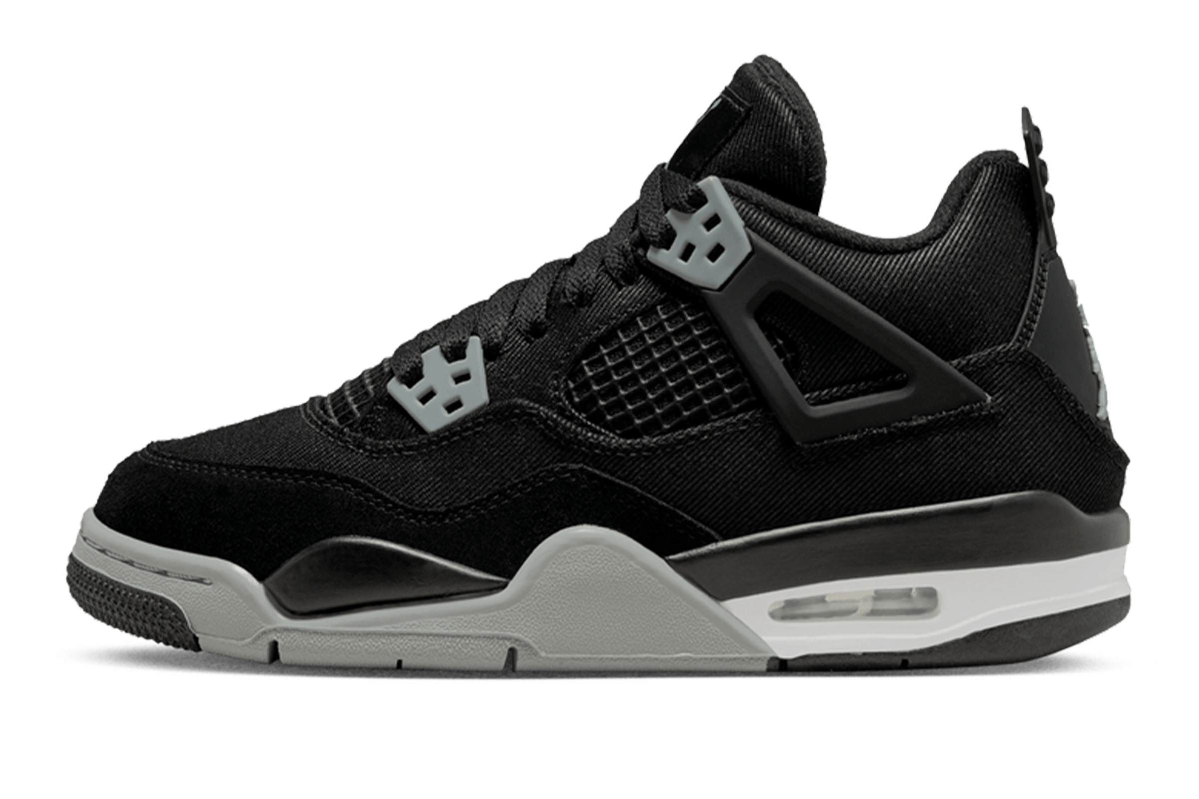 Air Jordan 4 Retro Black Canvas GS
